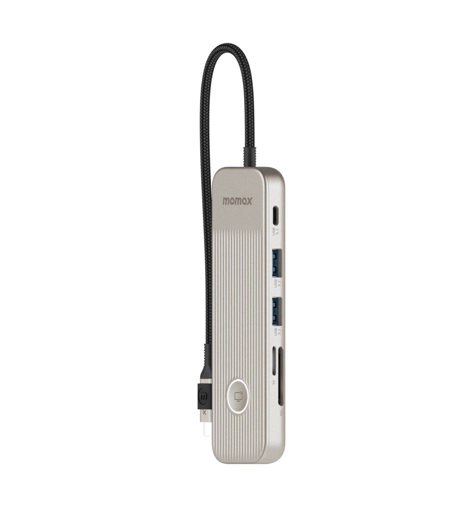 Универсальный адаптер MOMAX ONELINK 8 in 1 multi-function USB-C hub (DH18L) titanium