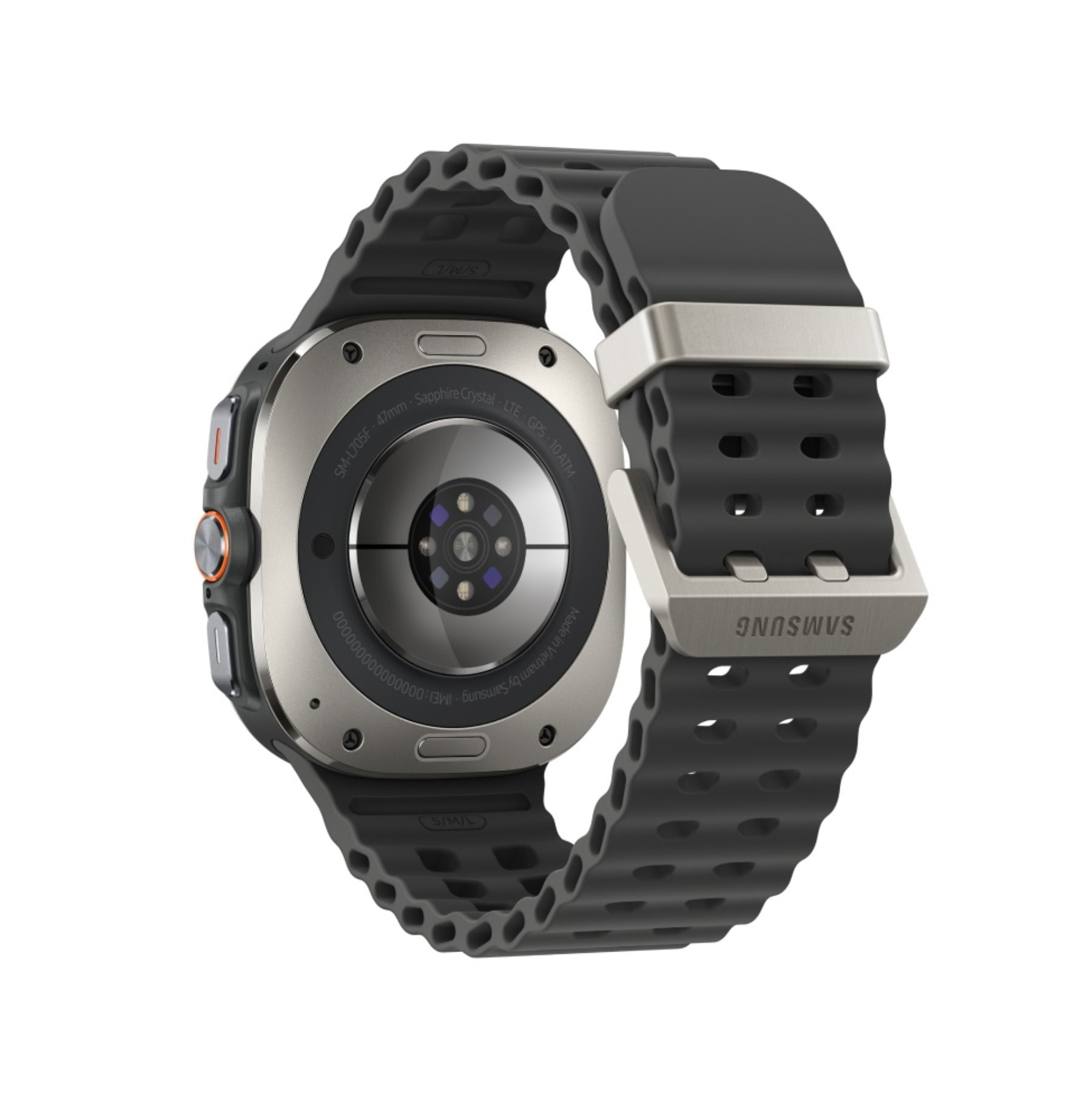 Умные часы Samsung Galaxy Watch Ultra (2025) LTE 47mm Titanium Silver Marine Band Dark Grey