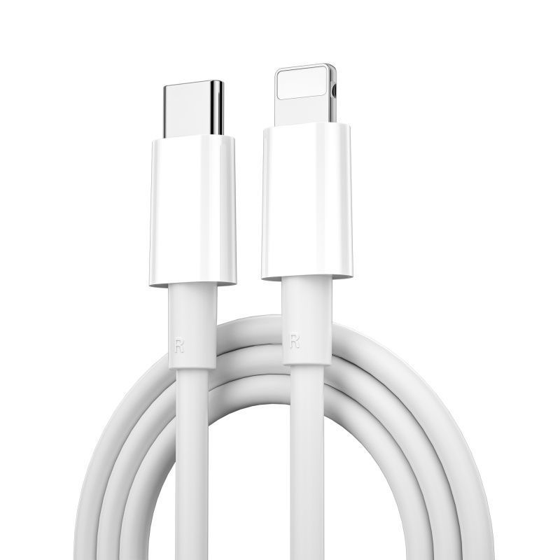 Кабель WiWu C002 PD Type-C -> Lightning 1m белый