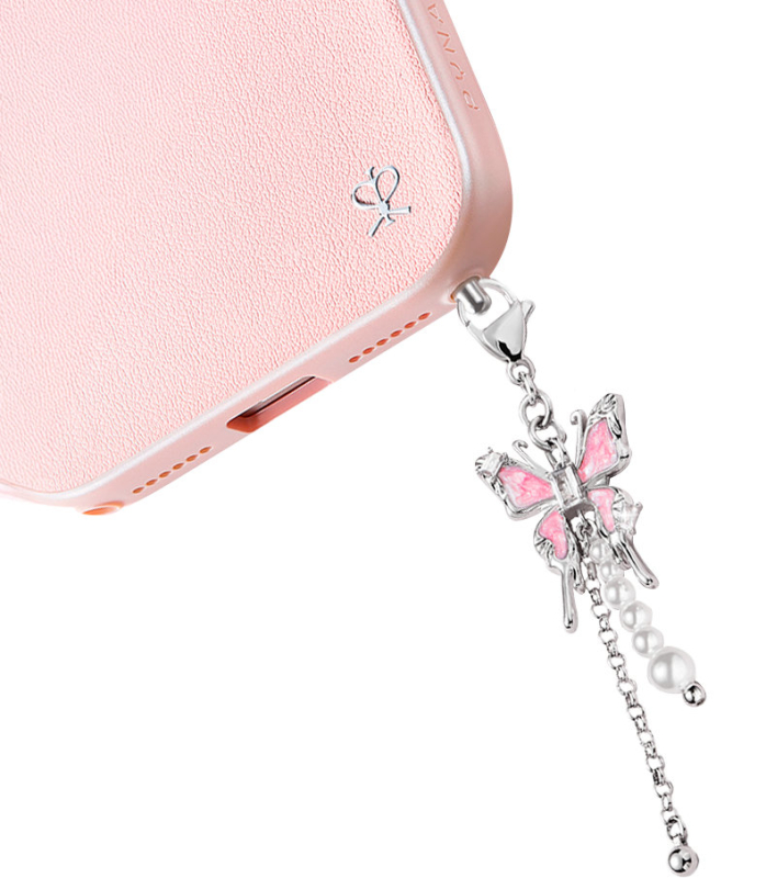 Чехол PYNANA для iPhone 17 Pro Starry Series Magsafe, Розовый