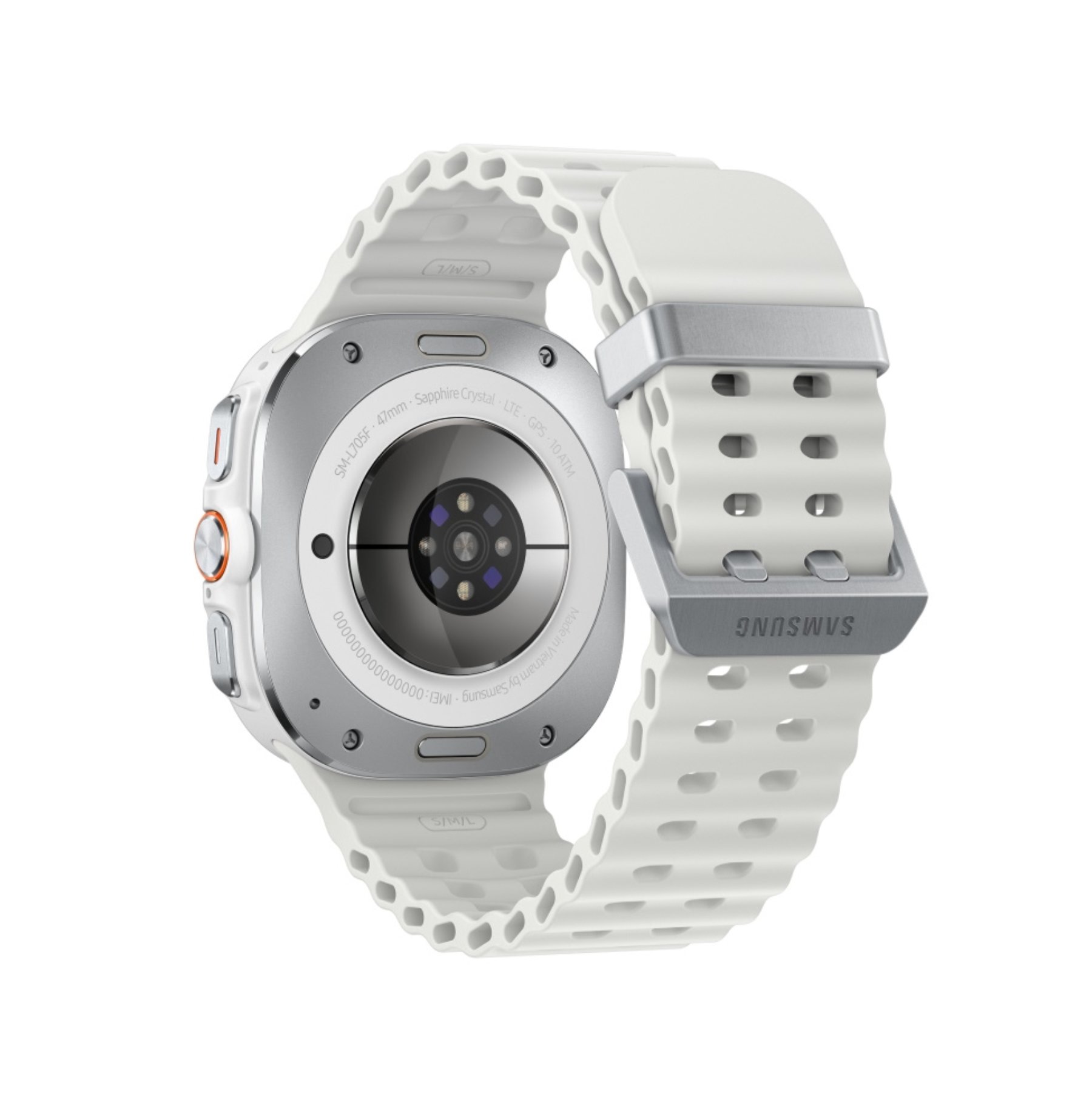 Умные часы Samsung Galaxy Watch Ultra (2025) LTE 47mm Titanium White Marine Band White