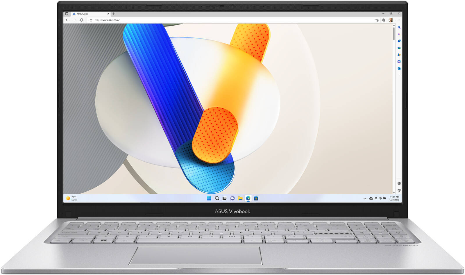 Ноутбук ASUS Vivobook 15 A1504VA-NJ2735 Core i7-1355U/8Gb/512Gb SSD/15.6" FullHD/DOS/Silver (90NB10J2-M037X0)