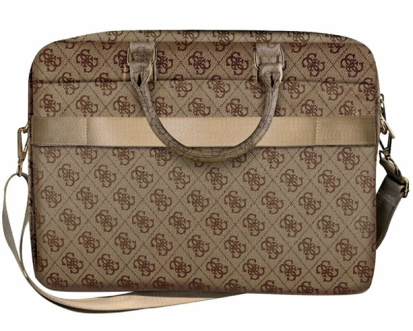 Сумка Guess для MacBook 15" 4G Bag with Big metal logo, коричневый