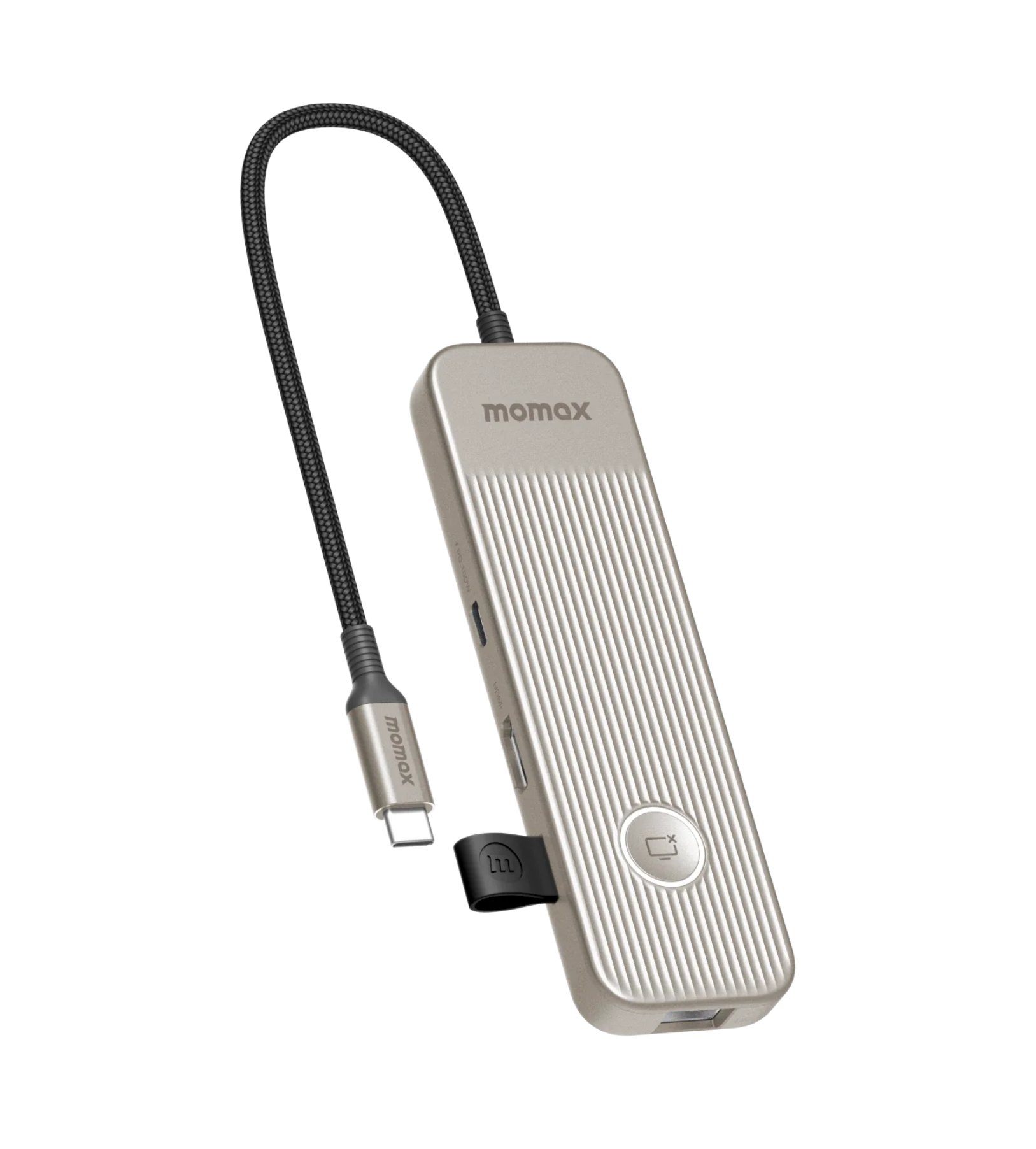 Универсальный адаптер MOMAX ONELINK 8 in 1 multi-function USB-C hub (DH18L) titanium