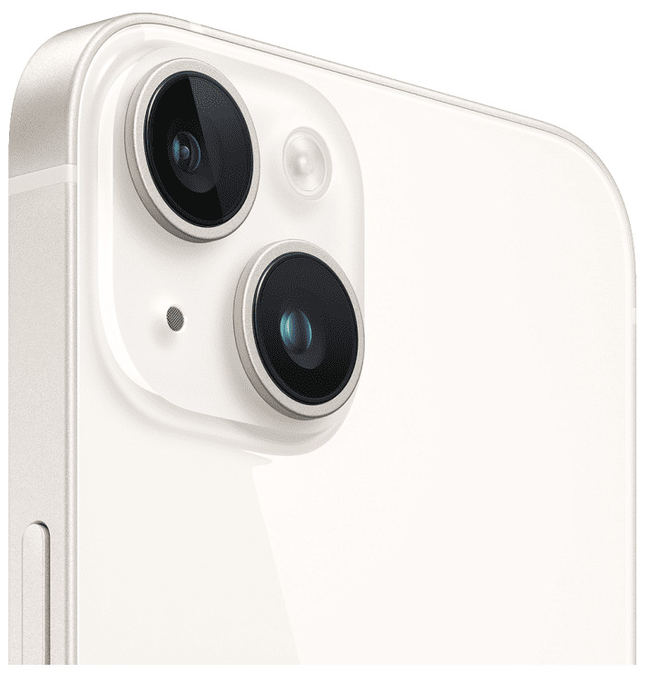 iPhone 14 128Gb Starlight (2SIM / 85%) - Б/У . . + +