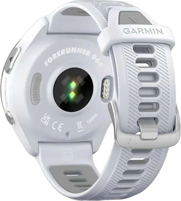 Умные часы Garmin Forerunner 965 White, Titanium Bezel, White Band