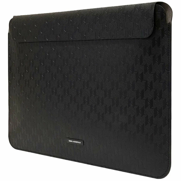 Чехол-сумка Lagerfeld для MacBook 16" Saffiano Sleeve Monogram, черная