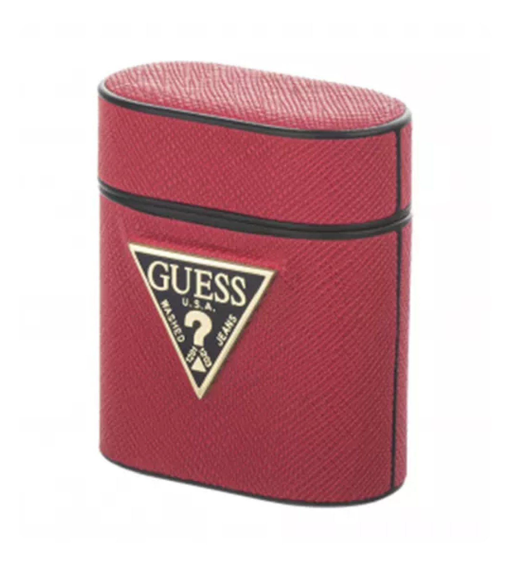 Чехол Guess Saffiano Leather Case для Airpods Pro, красный