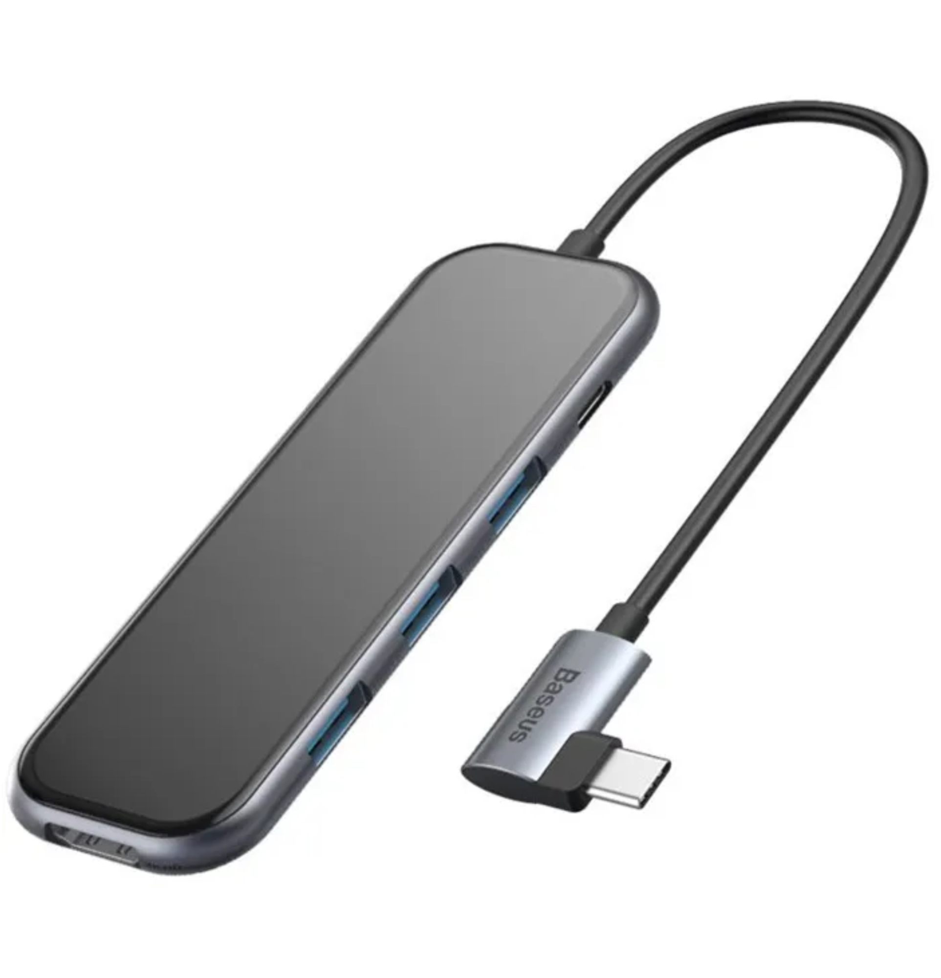 Адаптер Baseus CAHUB-BZ0G Type-C ->Type-C, HDMI, USB3.0x3