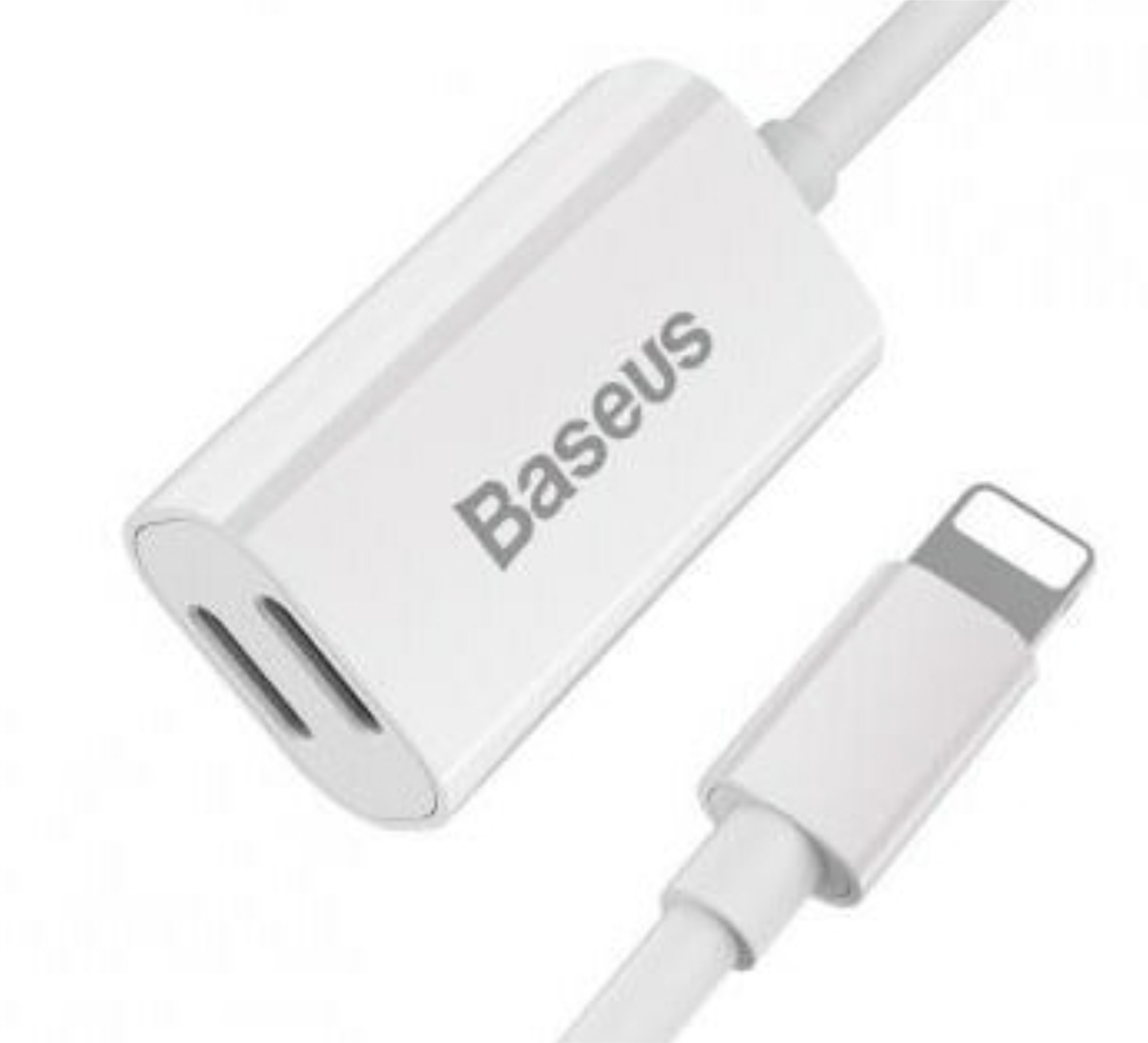 Адаптер-переходник Baseus L36 12cm Lightning to 2x Lightning White