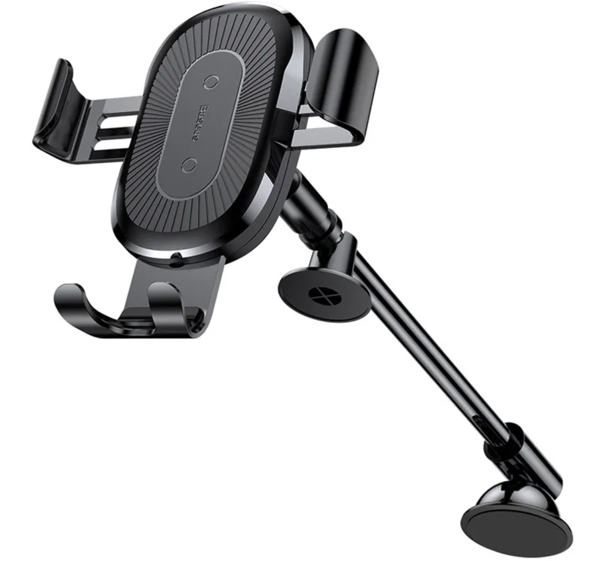 Автомобильный держатель + беспроводное ЗУ Baseus Wireless Charger Gravity Car Mount, серебристый
