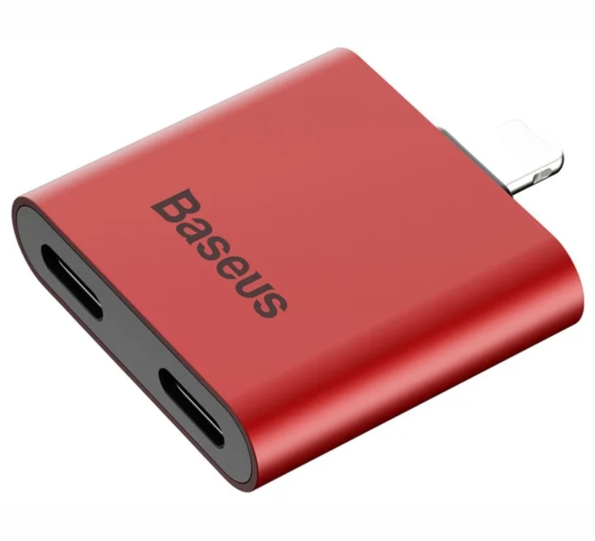 Адаптер-переходник Baseus L39 Lightning to 2x Lightning Red