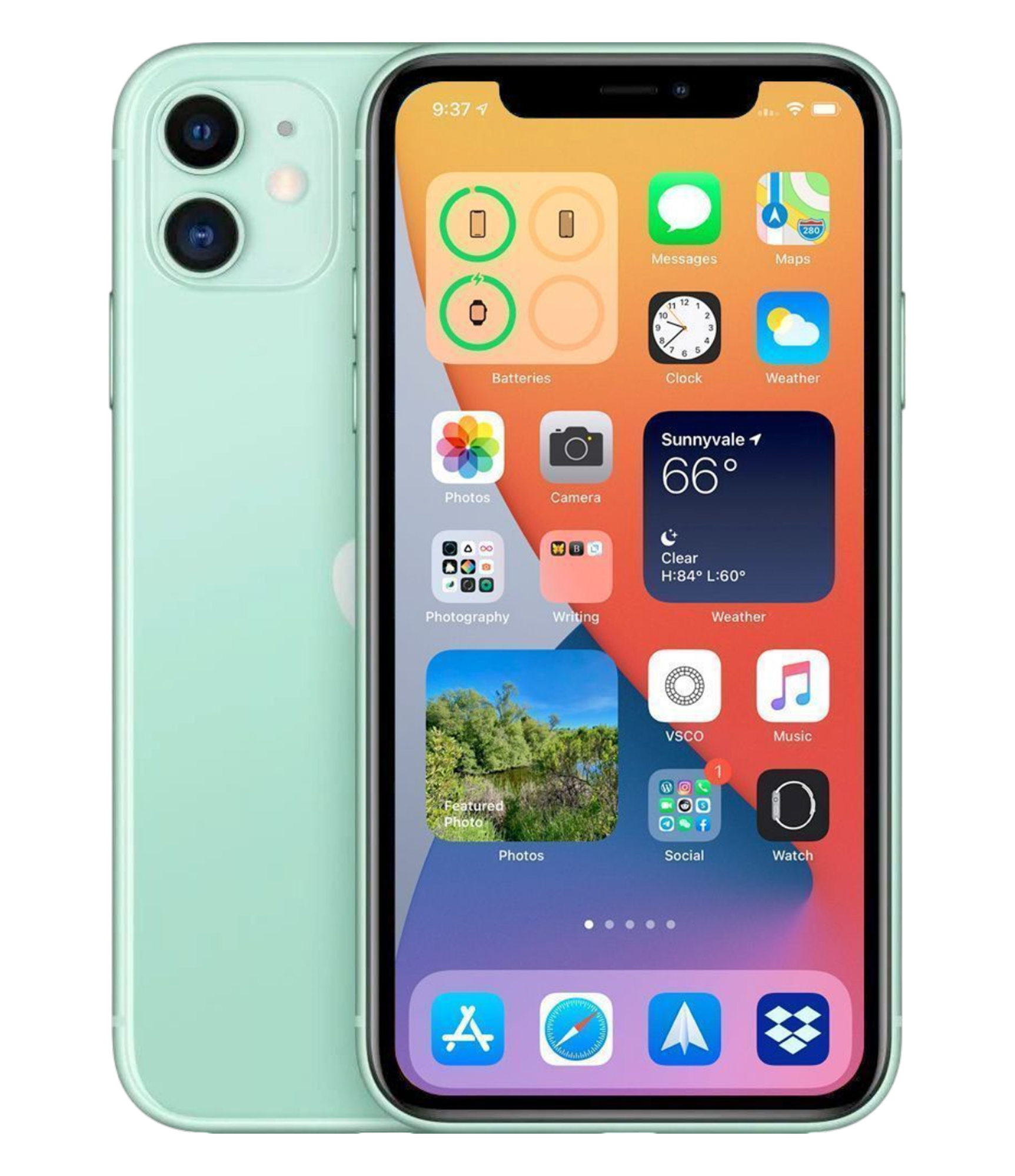 iPhone 11 64Gb Green (74%) - Б/У . . +