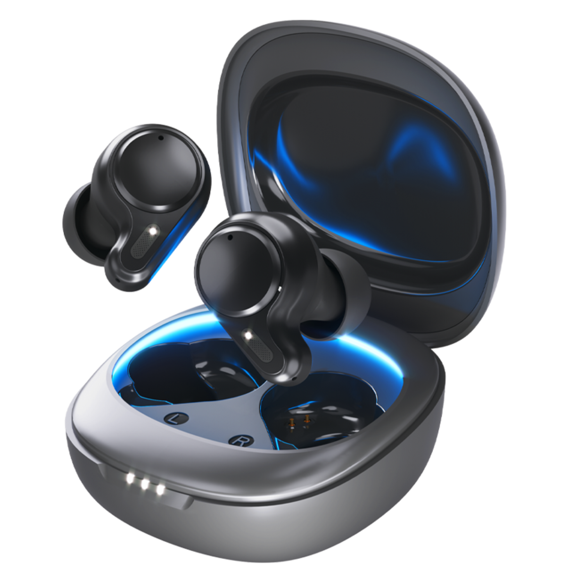 Беспроводные наушники с микрофоном Deppa Air Ultra, TWS, BT 5.1, 500 мАч, IPX4 Беспроводные наушники с микрофоном Deppa Air Ultra, TWS, BT 5.1, 500 мАч, IPX4