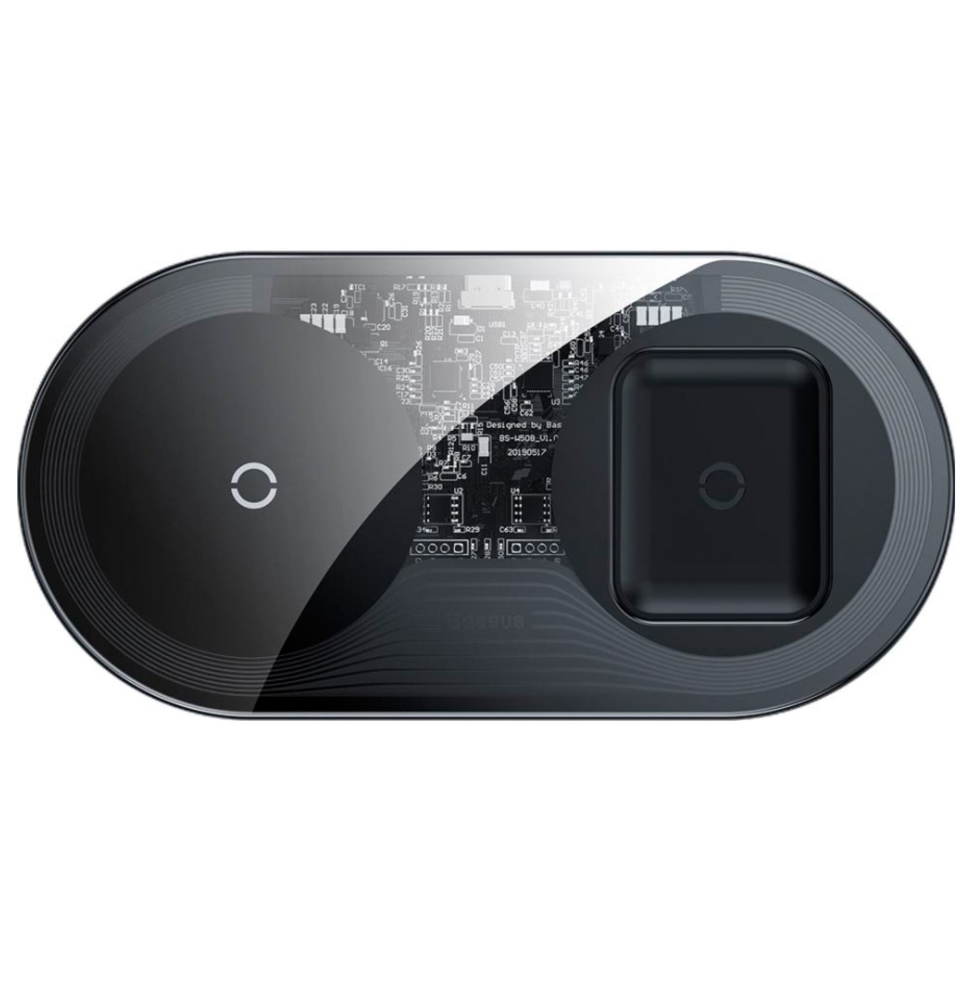 Беспроводное зарядное устройство Baseus 2 в 1: iPhone, Airpods, 15W (WXJK-01, WXJK-02, WXJK-A01)