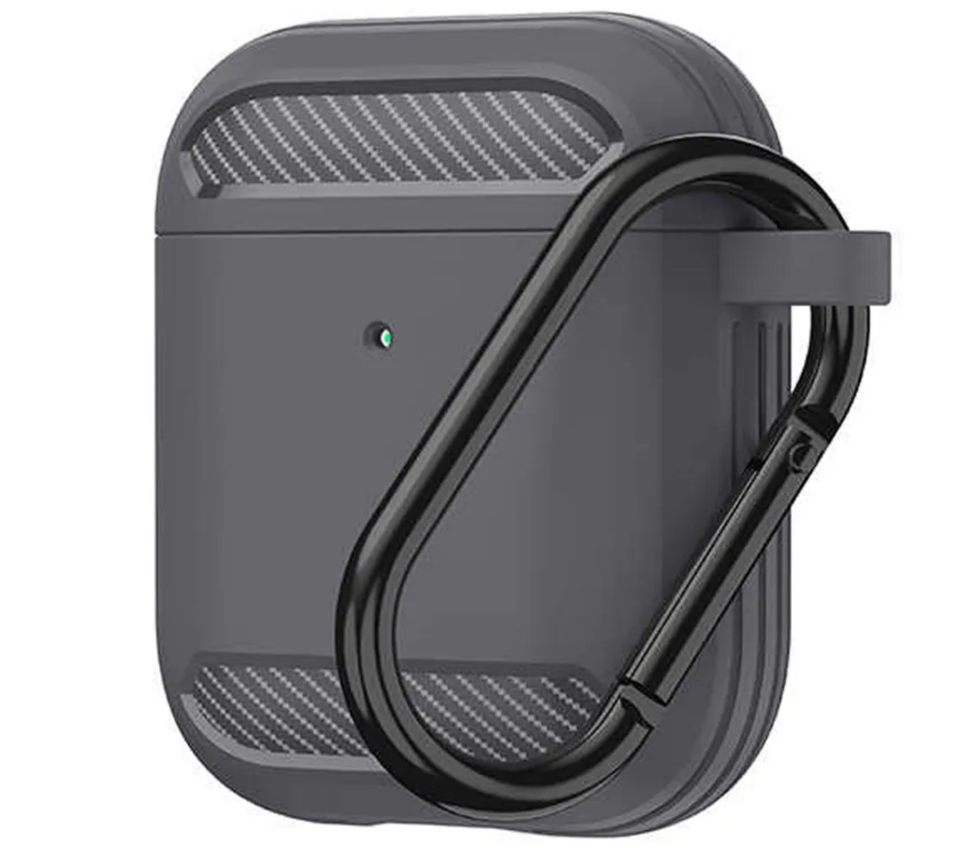 Чехол с карабином WiWU для AirPods, серый