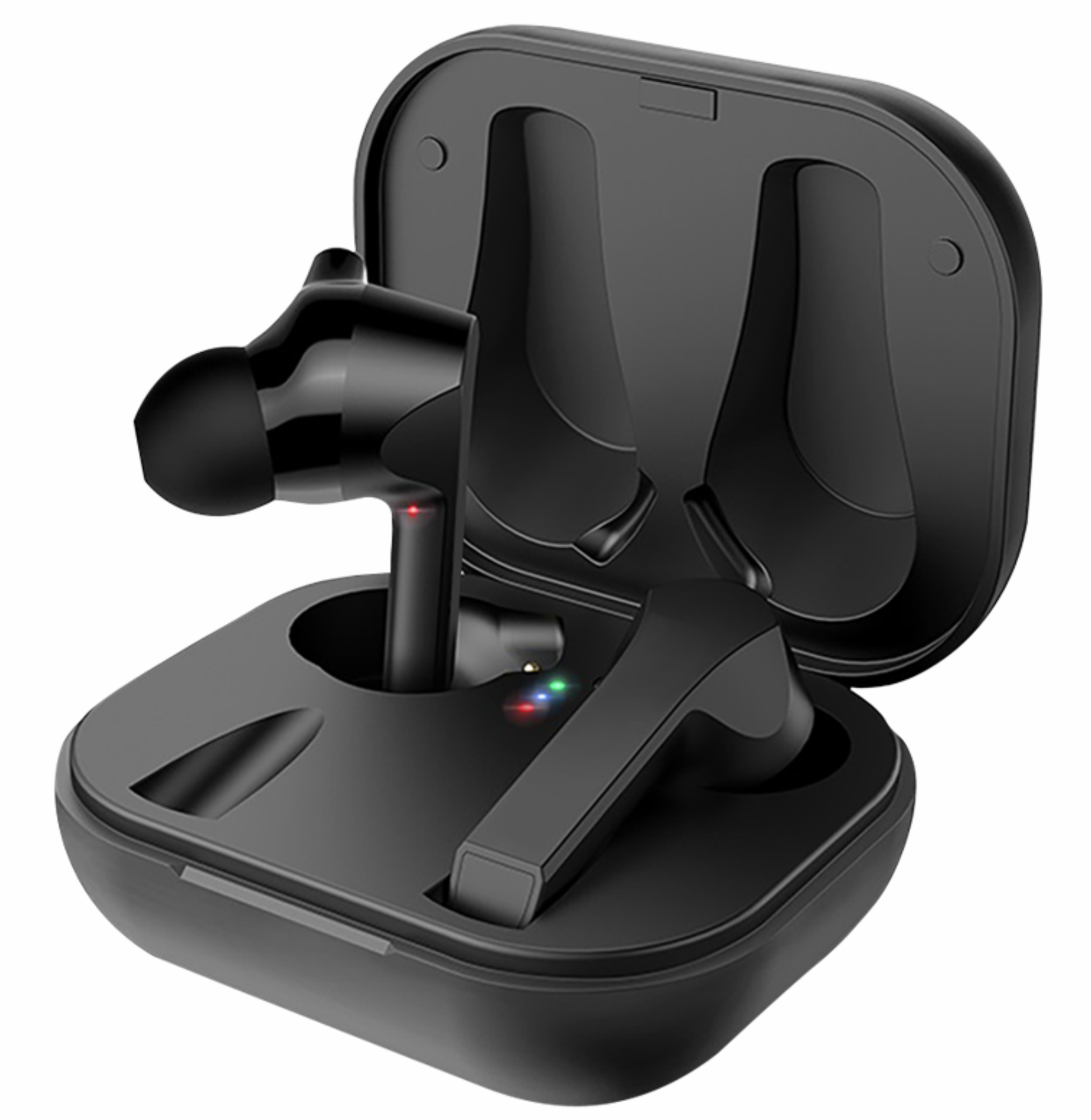 Беспроводные наушники с микрофоном Deppa Air Buds, TWS, BT 5.1, зарядный футляр 400 мАч, беспроводная зарядка Беспроводные наушники с микрофоном Deppa Air Buds, TWS, BT 5.1, зарядный футляр 400 мАч, беспроводная зарядка