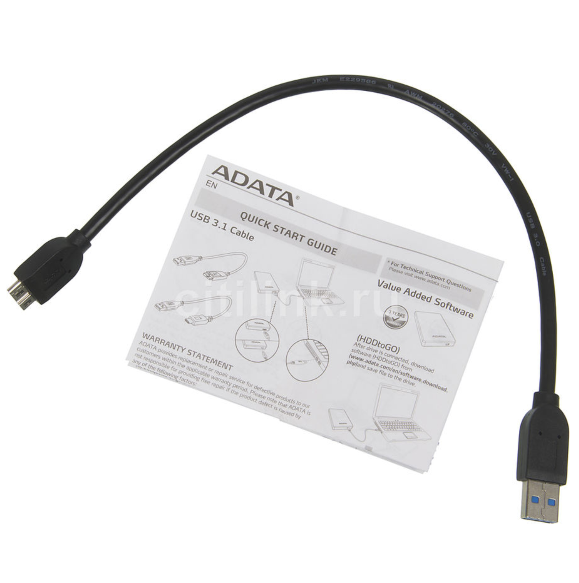 Внешний HDD ADATA DashDrive Durable HD650 1 TB, черный