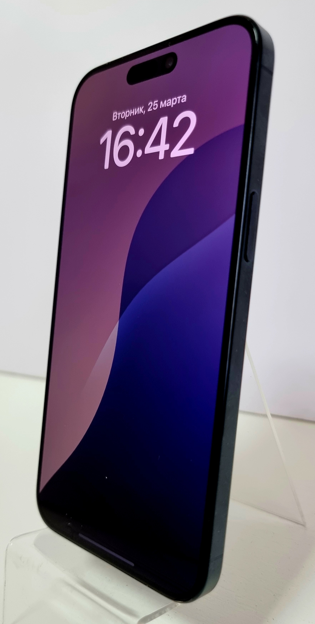 iPhone 15 Pro Max 512Gb Blue Titanium (1 sim + eSIM / 88% / Без коробки / Заменен дисплей / Не работает широкоугольная камера) - БУ . . + +
