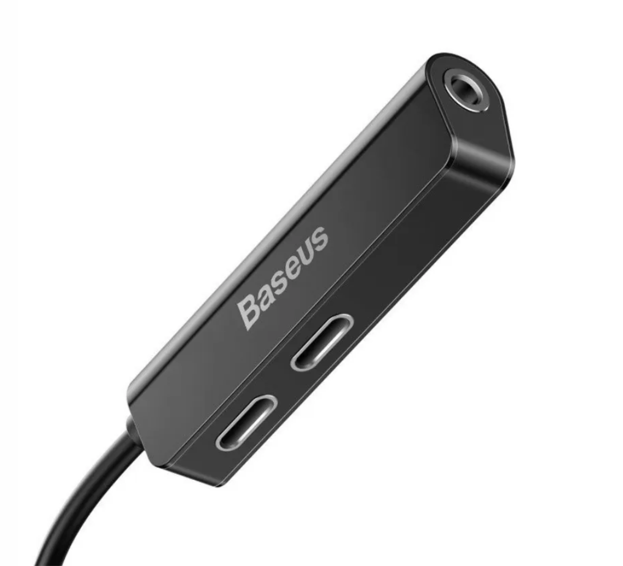 Адаптер-переходник Baseus L52 Lightning to 2Х Lightning & 3.5 mm Black